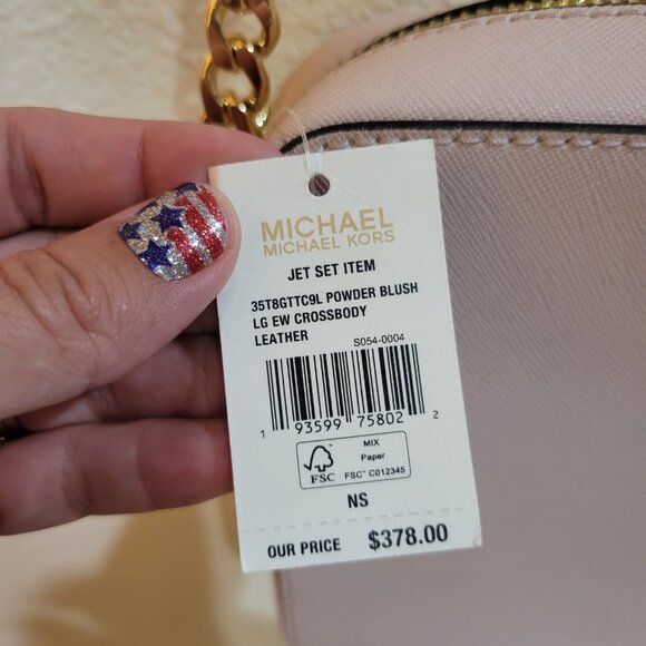 NWT Michael Kors Jet Set Crossbody in Powder Blush - Picture 11 of 11